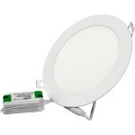 Spot led encastrable - estampille - 12w - 960 lumens - rond - � 150 mm - blanc froid 6000k - extra plat ...
