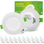 Spot led encastrable - estampille - extra plat - blanc neutre 4000k - ip44 �tanche - 5w 450 lm - diam�tre ...