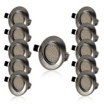Spot led encastrable extra plat dimmable orientable salle de bain ip44 blanc chaud 3000k - lampesecoenergie ...
