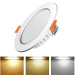 Spot led encastrable - zgeer - 3 pcs - 3000k blanc chaud - gradation 3 couleurs - extra plat