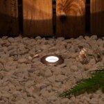 Spot led ext�rieur encastrable au sol mini 3000k blanc chaud