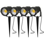 Spot led extrieur avec piquet spot projecteur led jardin exterieur piquet dc 12v ip66 3000k blanc chaude ...