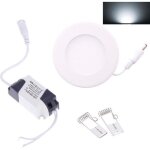 Spot led panel encastrable 6w blanc froid 6000k - socket aluminium