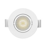 Spot led solum libra s0050690d extra plat rt2012 re2020 encastrable orientable dimmable 6w ip65