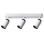 Spot plafond - edo solutions - malga 3 - 3 spots orientables - design blanc - usage int�rieur ip20