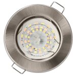 Spot de plafond encastrable - murid - edo - led - nickel - contemporain Spot de plafond encastrable - murid - edo - led - nickel - contemporain