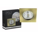 Spot de plafond encastrable - edo - rami brass - led - carré - laiton Spot de plafond encastrable - edo - rami brass - led - carré - laiton