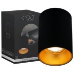 Spot de plafond en saillie - edo - zama black gold - gu10 - noir + or - ip20 - 25w max Spot de plafond en saillie - edo - zama black gold - gu10 - noir + or - ip20 - 25w max
