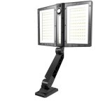 Spot solaire - lumisky - clipper black - 37 cm - 2 ttes noir - dtecteur de mouvement orientable - led ...