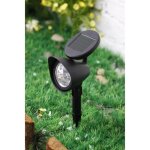 Spot solaire en plastique - 3 led - noir - galix Spot solaire en plastique - 3 led - noir - galix