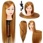 Ss78411 ttes  coiffer avec de long cheveux synthetiques avec support beauty ttes dexercice tte dapprentiss ...