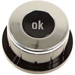 Bouton de commande - moulinex - cookeo - noir - acier - compatible avec plusieurs modles