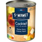 St mamet fruits au sirop cocktail pche poire ananas raisin 500g