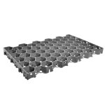 Stabilisateur de gravier - jouplast - 600 x 390 mm - noir / gris