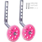 Roue dentranement - lon - stabilisateur pour vlo - 12 - 20 pouces - couleur rose - mtal et caoutchouc ...