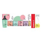 Stabilo boss mini pastellove surligneur vert menthe rose antique jaune banane rose pche bleu moyen glycine ...