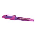 Stylo - plume - stabilo - easybuddy m - ergonomique antid�rapant - finition iridium - rose et violet