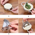 Stainless dumpling maker ravioli diy machine 2 - en - 1 pte presse ptisserie outil