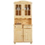 Stan - buffet vaisselier 4 portes 2 tiroirs bois massif