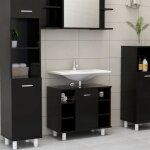 Star market® salle de bain complète mobilier de salle de bain - armoire wc - colonne salle de bain noir ... Star market® salle de bain complète mobilier de salle de bain - armoire wc - colonne salle de bain noir ...