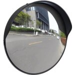 Star� miroir de trafic convexe professionnel - miroir de s�curit� dext�rieur plastique pc noir 30 cm ...
