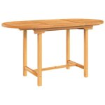 Star sale� table extensible de jardin(1 pc) - meuble balcon - 110 - 160x80x75 cm bois de teck solide ...