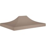 Star� toit de tente de r�ception professionnel - toile de tonnelle 4x3 m taupe 270 g - m� pour ext�rieur ...