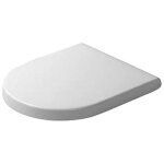 Abattant wc - duravit - starck 3 - blanc - universel - accessoires de salle de bain