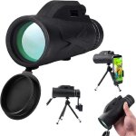 Starscope monoculaire 80 x 100 haute puissance �tanche et anti - bu�e �quip� dun support de smartphone ...