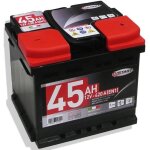 Batterie vehicule start batterie de voiture 45ah 12v 400a ple positif droit l1 box