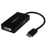 Adaptateur de voyage - startech. com - displayport vers vga / dvi / hdmi - 3 - en - 1 - rsolution 1920x1200 ...