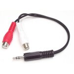 Startech. com cble adaptateur audio mini - jack 35 mm mle vers 2x rca femelle - 15 cm - cordon mini ...