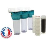Station de filtration triple aquawater pour eau de pluie - hauteur 10  - dbit 1, 5m / h