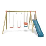 Station de jeux bois 230 m topwood punji - 5 enfants