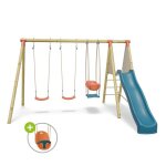 Station de jeux bois 230 m topwood zalmi 2 - 6 enfants