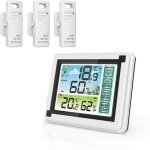Station mto sans fil station meteo couleur avec capteur extrieur thermometre interieur exterieur sans ...