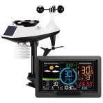 Station mto sans fil cran lcd couleur avec capteur intrieur extrieur appli. bazarland30