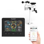 Station m�t�o wifi avec capteur ext�rieur - debsy - wf - 100c lite - thermom�tre int�rieur / ext�rieur ...