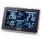 Station mtorologique temprature et humidit intrieures et extrieures adler ad1175 noir / gris 36647 ...