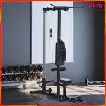 Station de musculation - akozon - 8707 - poulie lat pulldown - assise r�glable - charge 50 kg