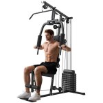 Station de musculation fitness avec 9 blocs de poids de 5 kg 45kg au total entra�nement complet - 200 ...