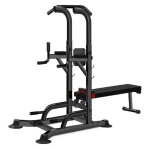 Station de musculation multifonction power tower quipe dun banc rglable pour la traction la flexion ...
