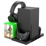 Station de refroidissement multifonction pour xbox series x avec support casque chargeur intelligent ...