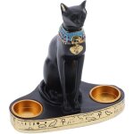 Statue de chat égyptien vintage figurine chandelier chat déesse statue bougeoir résine chat figurines ... Statue de chat égyptien vintage figurine chandelier chat déesse statue bougeoir résine chat figurines ...