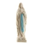 Statue - notre dame de lourdes - rsine - 8cm - bleu - classique - intemporel