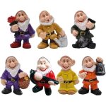 Statue de jardin - 7pcs - mini statues naines - r�sine - 4. 5x3. 5cm - d�coration ext�rieure