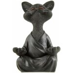 Statue de jardin en pierre ornement de bouddha de chat statue de chat en plein air animaux ornements ...