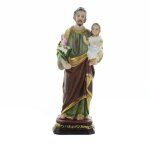 Statue - saint joseph - 8 cm - rsine colore - dcoration intrieure - objets religieux