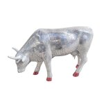Statue de vache cow parade en r�sine multicolore. mod�le mira moo longueur 305 cm et hauteur 19. 5 centim�tres ...