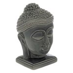 Statuette bouddha yola c�ramique gris h225cm - atmosphera cr�ateur dint�rieur